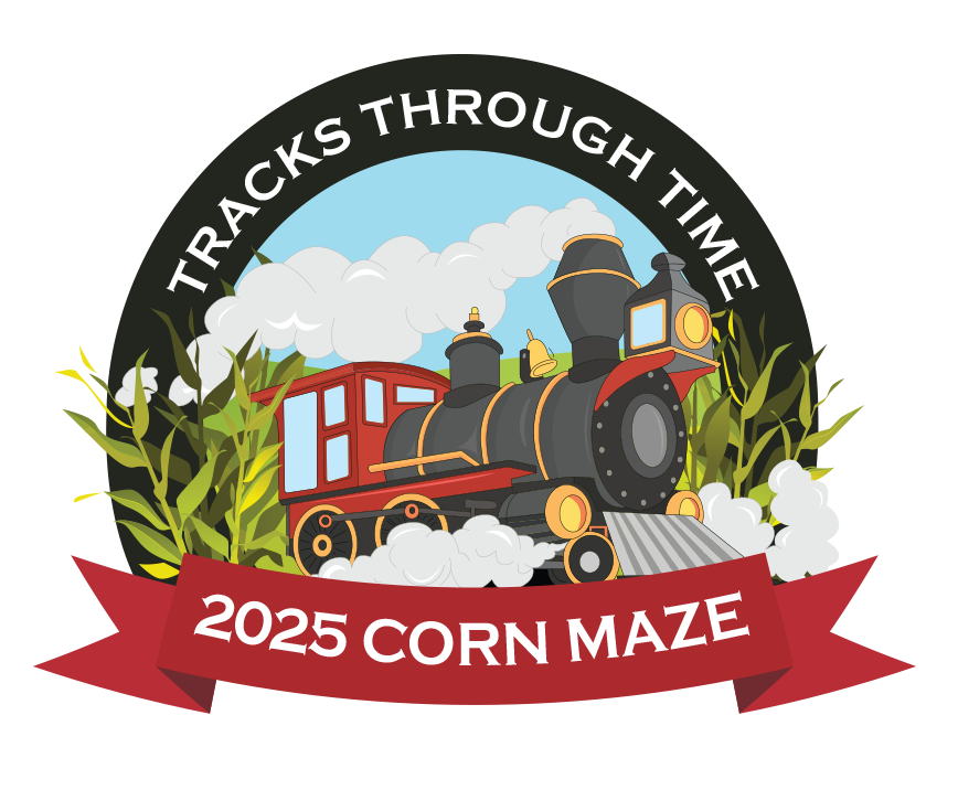 Blooms-2025-Corn-Maze-Railroad-Logo 2025 corn maze